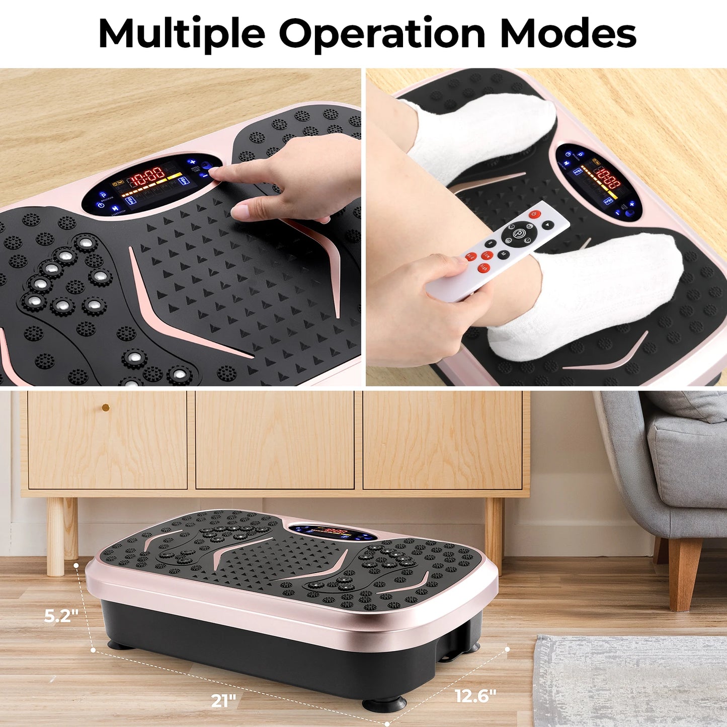 Vibration Plate Exercise Machine for Lymphatic Drainage Whole Body Workout Fitness Platform